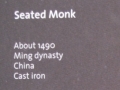 Seated Monk - Ming Dynasty - 1490